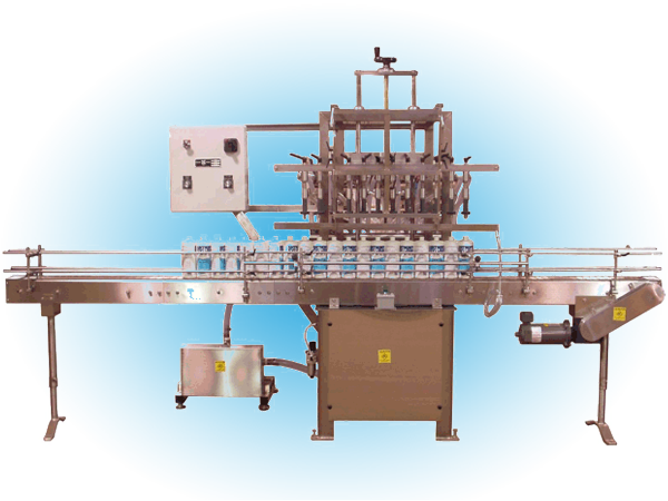 Semi-Automatic Filler with Power Conveyor